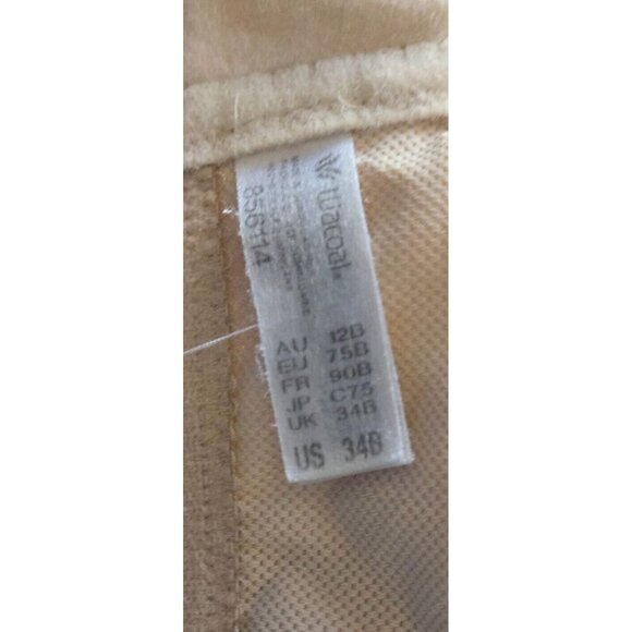 Wacoal 856114 Beige Clear Comfort Contour Low Impact Wireless Sports Bra Sz 34B - Picture 5 of 5